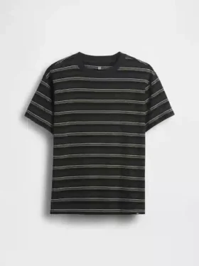 Dziecięcy T-shirt w paski o luźnym kroju