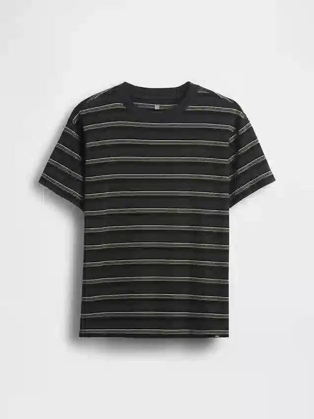Dziecięcy T-shirt w paski o luźnym kroju