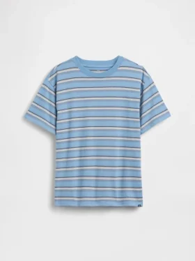 Dziecięcy T-shirt w paski o luźnym kroju