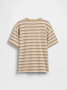 Dziecięcy T-shirt w paski o luźnym kroju