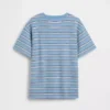 Dziecięcy T-shirt w paski o luźnym kroju