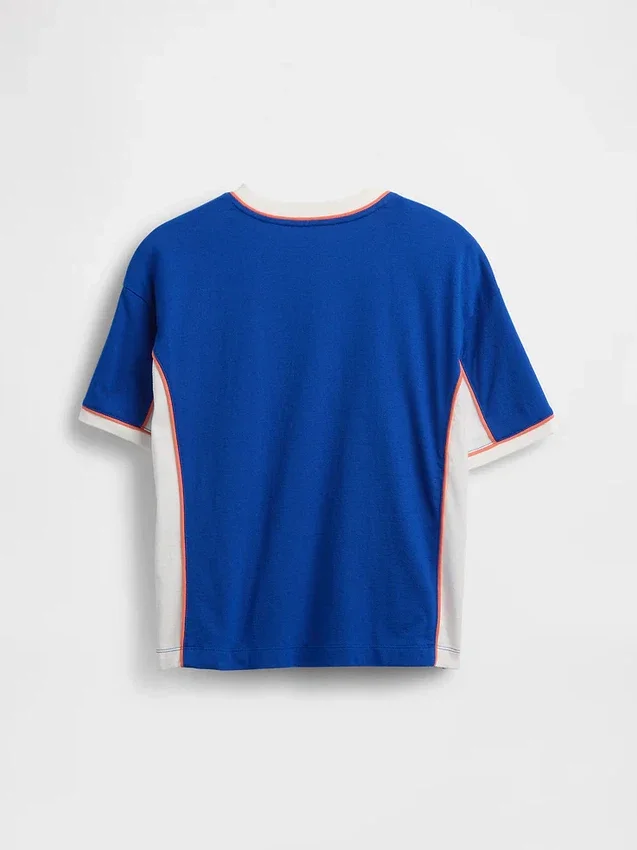 Dziecięcy T-shirt z dżerseju w stylu oversize