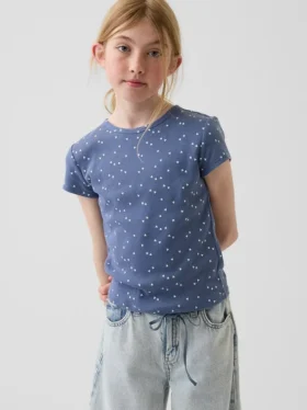 Dziecięcy T-shirt z dzianiny prążkowanej