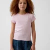 Dziecięcy T-shirt z dzianiny prążkowanej