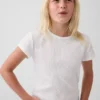 Dziecięcy T-shirt z dzianiny prążkowanej