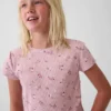 Dziecięcy T-shirt z dzianiny prążkowanej