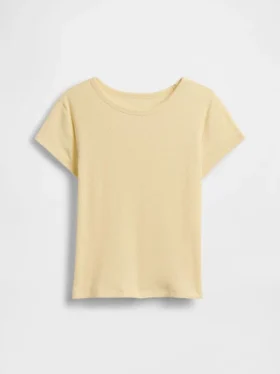 Dziecięcy T-shirt z dzianiny prążkowanej