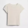 Dziecięcy T-shirt z dzianiny prążkowanej