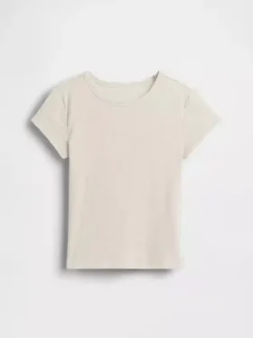 Dziecięcy T-shirt z dzianiny prążkowanej