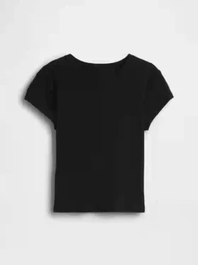 Dziecięcy T-shirt z dzianiny prążkowanej