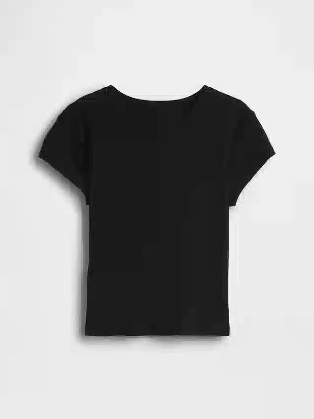 Dziecięcy T-shirt z dzianiny prążkowanej