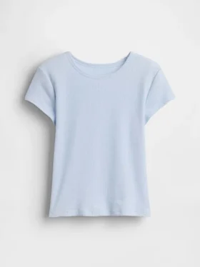 Dziecięcy T-shirt z dzianiny prążkowanej