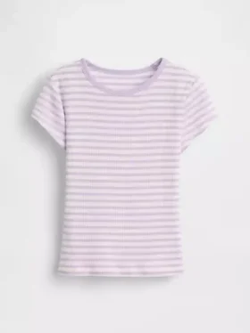 Dziecięcy T-shirt z dzianiny prążkowanej