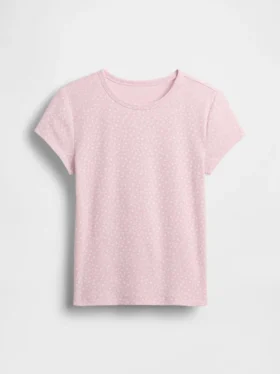 Dziecięcy T-shirt z dzianiny prążkowanej