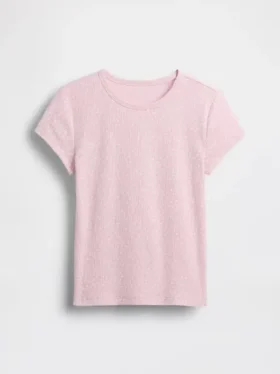Dziecięcy T-shirt z dzianiny prążkowanej