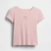 Dziecięcy T-shirt z dzianiny prążkowanej