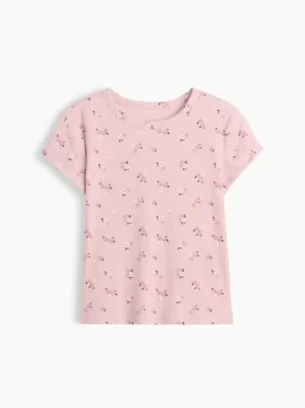 Dziecięcy T-shirt z dzianiny prążkowanej