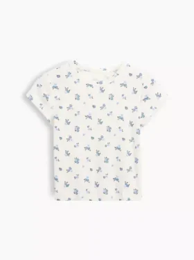 Dziecięcy T-shirt z dzianiny prążkowanej