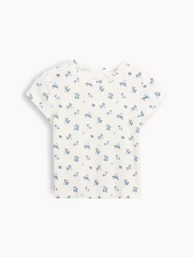 Dziecięcy T-shirt z dzianiny prążkowanej