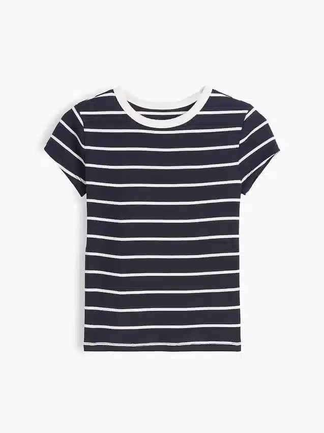 Dziecięcy T-shirt z dzianiny prążkowanej