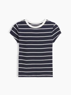 Dziecięcy T-shirt z dzianiny prążkowanej