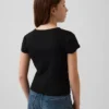 Dziecięcy T-shirt z dzianiny prążkowanej