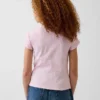 Dziecięcy T-shirt z dzianiny prążkowanej