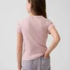 Dziecięcy T-shirt z dzianiny prążkowanej
