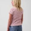 Dziecięcy T-shirt z dzianiny prążkowanej