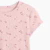 Dziecięcy T-shirt z dzianiny prążkowanej