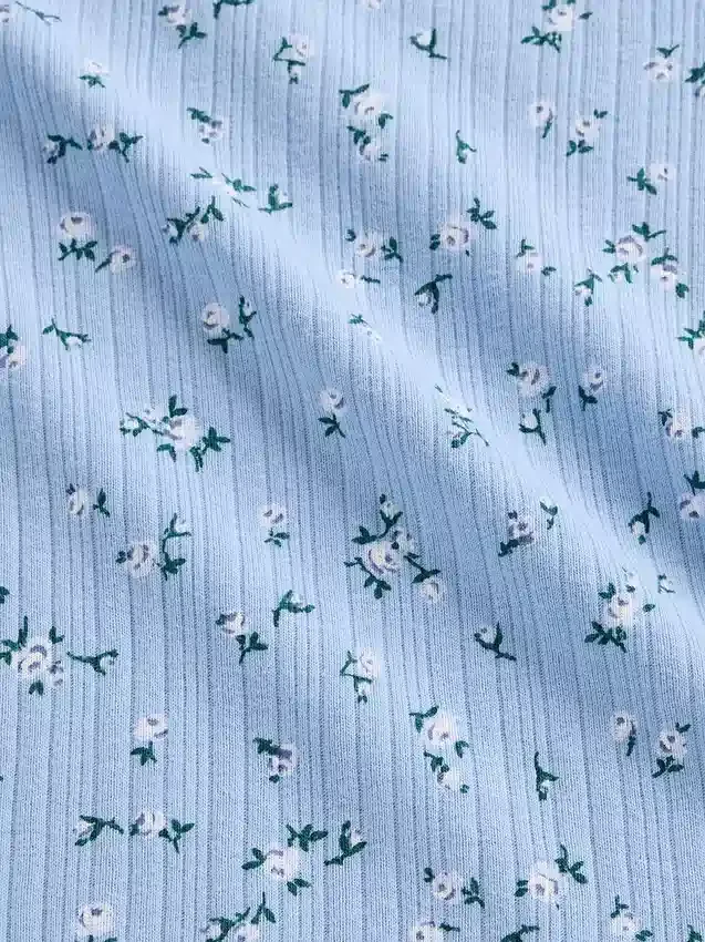 Dziecięcy T-shirt z dzianiny prążkowanej