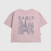 Dziecięcy T-shirt z grafiką „Paris Line Art”