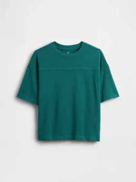Dziecięcy T-shirt z grubego dżerseju z szwami