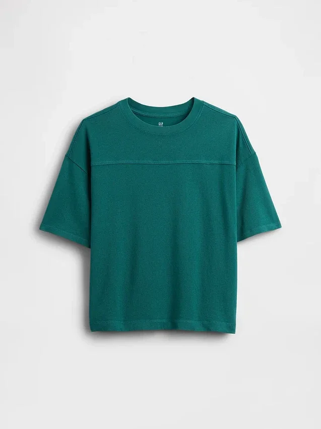 Dziecięcy T-shirt z grubego dżerseju z szwami