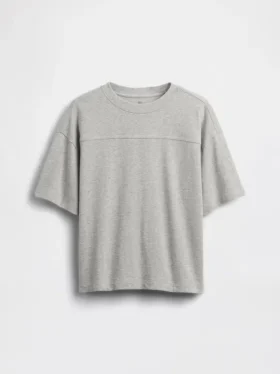 Dziecięcy T-shirt z grubego dżerseju z szwami