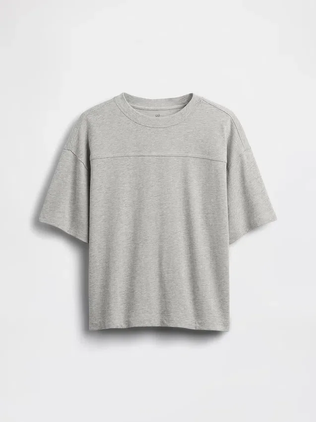 Dziecięcy T-shirt z grubego dżerseju z szwami