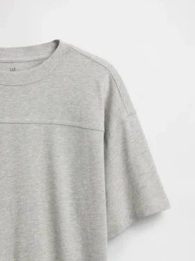Dziecięcy T-shirt z grubego dżerseju z szwami