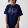 Dziecięcy T-shirt z grubej bawełny o luźnym kroju z Gap Logo