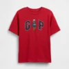 Dziecięcy T-shirt z grubej bawełny o luźnym kroju z Gap Logo
