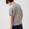 Dziecięcy T-shirt z grubej bawełny o luźnym kroju z Gap Logo