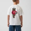 Dziecięcy T-shirt z grubej bawełny o luźnym kroju z Gap Logo
