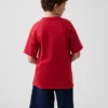 Dziecięcy T-shirt z grubej bawełny o luźnym kroju z Gap Logo