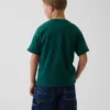 Dziecięcy T-shirt z grubej bawełny o luźnym kroju z Gap Logo