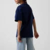 Dziecięcy T-shirt z grubej bawełny o luźnym kroju z Gap Logo