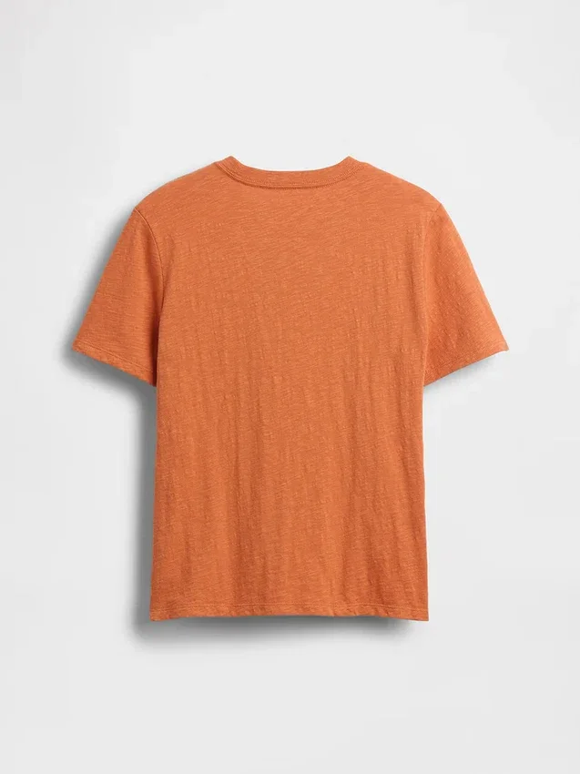 Dziecięcy T-shirt z kieszenią z bawełny organicznej