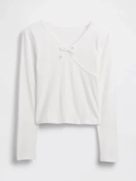 Dziecięcy T-shirt z kokardką z przodu