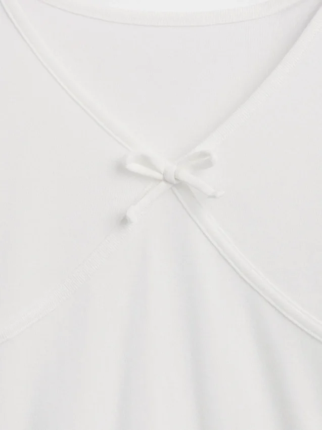 Dziecięcy T-shirt z kokardką z przodu