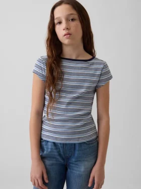 Dziecięcy T-shirt z krótkim rękawem o dopasowanym kroju