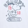 Dziecięcy T-shirt z krótkim rękawem „Peanuts Snoopy Phys Ed”