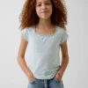 Dziecięcy T-shirt z kwadratowym dekoltem